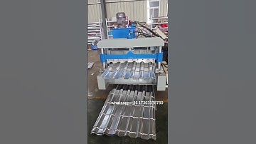 Glazed roofing tile roll forming machine #rollforming #machine #rollformingmachine #machinery #roof