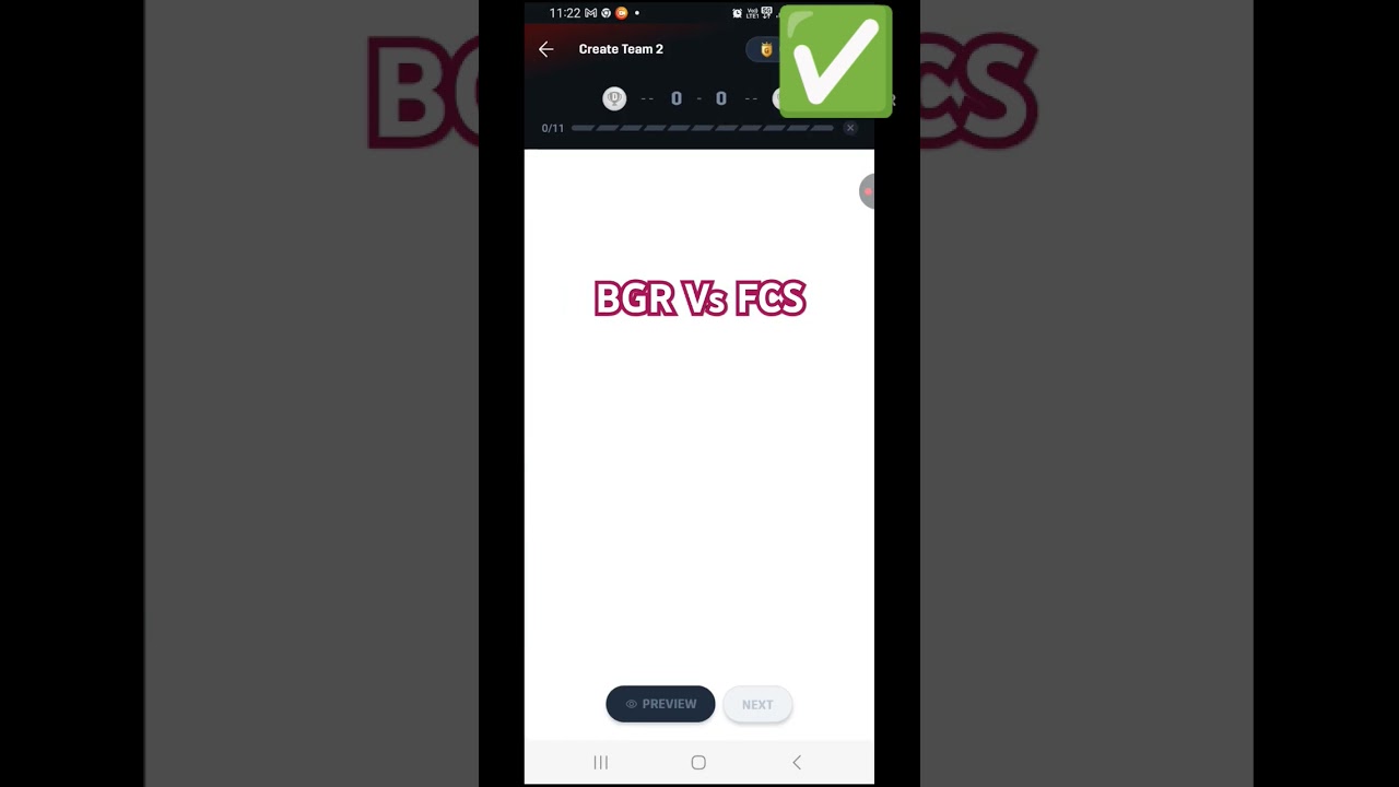 FCS Vs BGR ₹100 Se 400 Winning Dream11 Ke