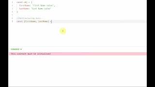 JavaScript Destructuring Assignment | Object or Array | ES6 Tutorial