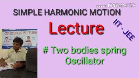 Lecture # / Simple Harmonic Motion/ Two bodies spring Oscillator/ IIT JEE/ H.C.VERMA