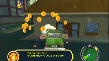 The Simpsons Hit And Run: Level 02 - Bonus Mission + All Collector Cards