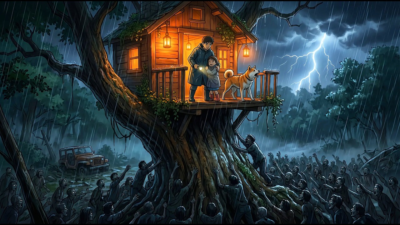 Rainy Day Surviving in a Treehouse Colony During a Zombie Apocalypse 🧟 ...
