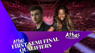 The exciting announcement of the first semi final qualifiers.