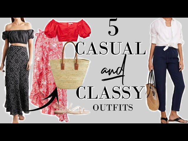5 CASUAL Elegant Outfits for Summer