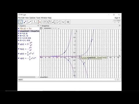 MEI FPT: Differential Equations 1 - Tangent Fields: Sketching solution curves
