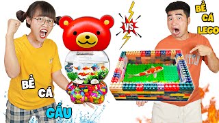 Hà Sam Thử Thách Làm Bể Cá Lego Và Bể Cá Con Gấu - Bể Cá Cảnh Mini Siêu Đẹp screenshot 3