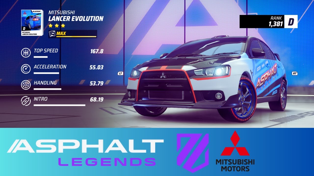 Mitsubishi Lancer Evolution Asphalt Legends YouTube mitsubishi-lancer-evolution-asphalt-legends-youtube