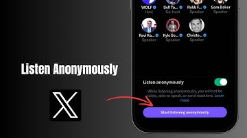 How to Listen Anonymously on X Spaces (formerly Twitter Spaces)
