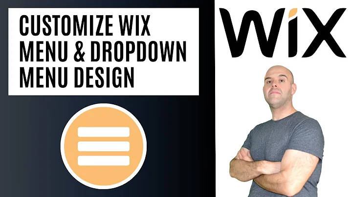 How To Change The Design of a Wix Site Menu & Drop-Down Menu