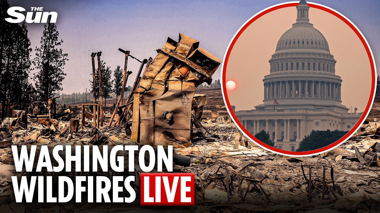 LIVE: View of damage in Washington state after devastating wildfires