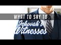 What to say to jehovahs witnesses