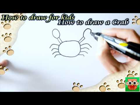 How to draw a crab easy, Cách VẼ CON CUA đơn giản