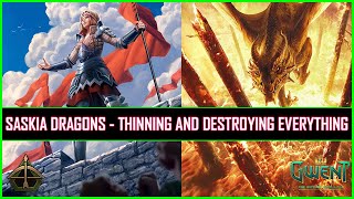 Gwent | Saskia Dragons - Thinning And Destroying Everything | Competitive Deck For Any Tier!