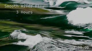 Deep Green River Flow (3 Hours with Timer) 💦 Icelandic Nature Sounds for Sleep, Study & Focus