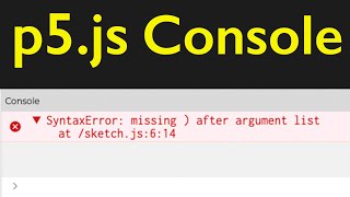 Console p5.js by What Make Art 79 views 4 months ago 4 minutes, 38 seconds