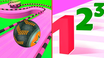 Going Balls VS Number Master Android iOS  ,Walkthrough ,All Level  Ball Colour Run New Update