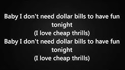 Sia - Cheap Thrills Ft. Sean Paul [Lyrics]  - Durasi: 3:46. 