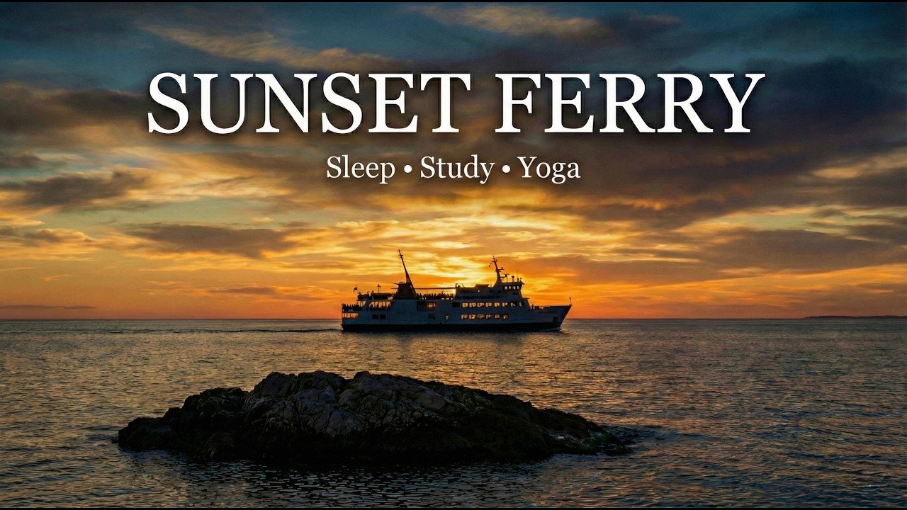 Sunset Ferry | Sleep, Study, Yoga | Stereo