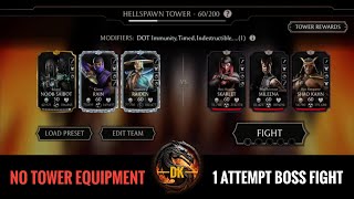 Fatal Hellspawn Tower 1 Attempt Boss Battle 60 Fight & Reward 🎮 Mortal Kombat Mobile▫️MK Mobile▫️MKM