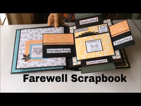 Farewell Cards for Colleague/Goodbye Cards/Handmade/DIY/Scrapbook  Ideas