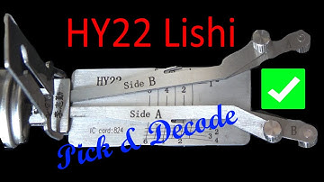 (465) HY22 Lishi Picking & Decoding Kia High Security Lock