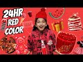 I only ate red food for 24 hours challenge bad idea minshasworld