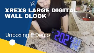 XREXS Large Digital Wall Clock with Remote Control Review
