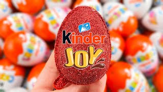 300 Yummy Kinder Surprise Egg Toys Opening A Lot Of Kinder Joy Chocolate ASMR #5