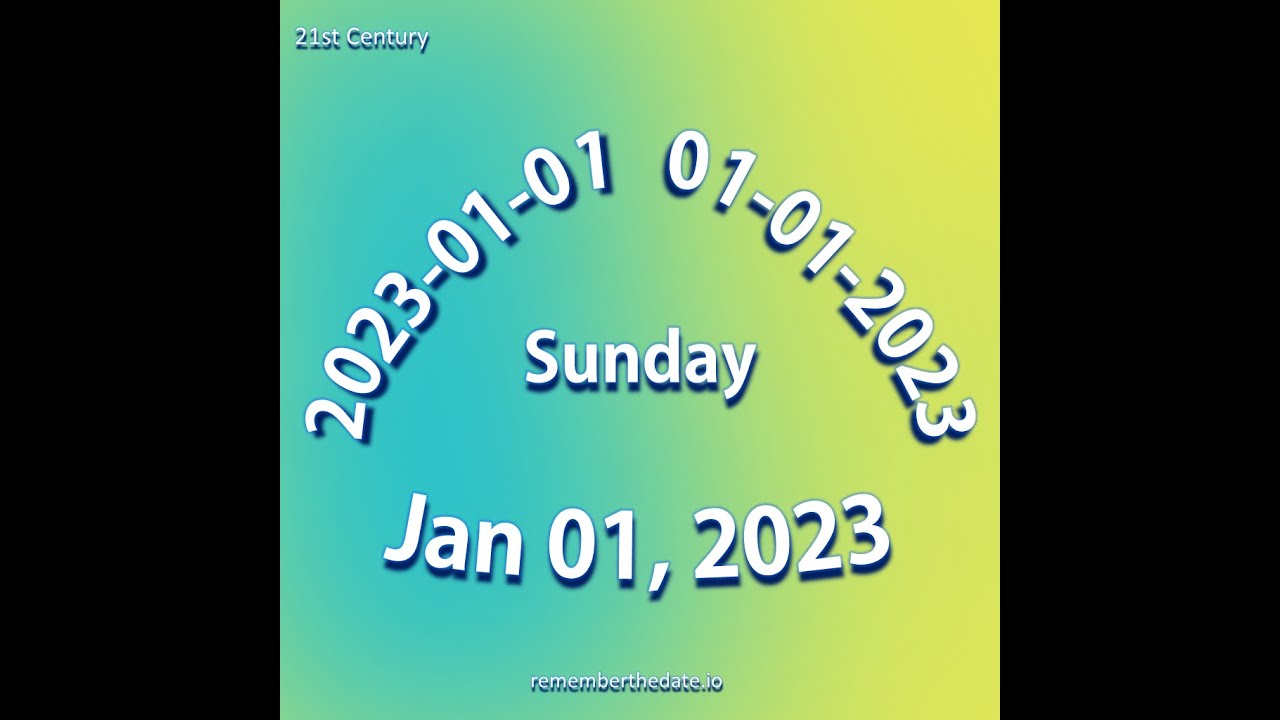 Remember The Date - 21st Century : Year 2023