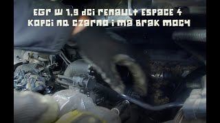 Egr W 1,9Dci Renault Espace 4 F9Q F9K Dymi Na Czarno I Ma Brak Mocy #Mechaniknaprawiaipokazuje - Youtube