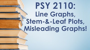 PSY 2110 Statistics: Displaying Data #5 (Line Graphs, Stem-and-Leaf Plots, Misleading Graphs)