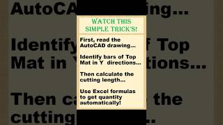 Podium Slab Top Mat BBS | Y Direction Calculation in 30 Min ⚡ #shorts