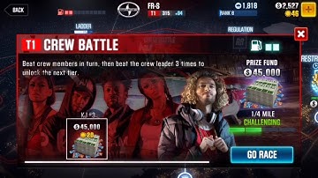 CSR Racing 2 iOS Walkthrough - Part 2 - Ladder, Daily Battle Crew 1 Done,Tier 2