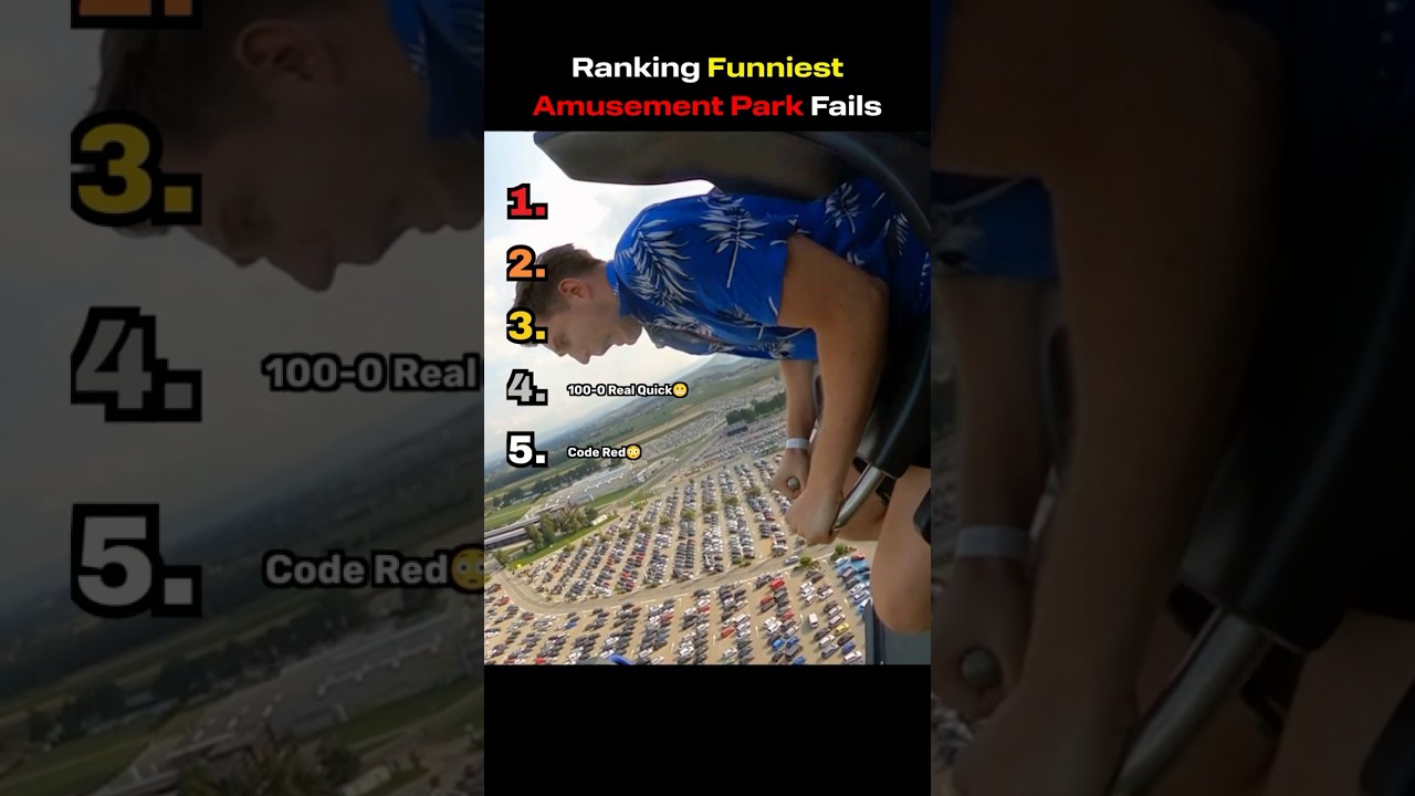 Рейтинг самых смешных провалов в парке развлечений 😭🎢