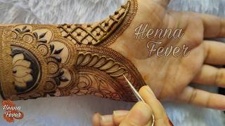 Beautiful Intricate Detailed Henna Design For Arms | Latest Floral Mehndi | Henna Fever screenshot 4