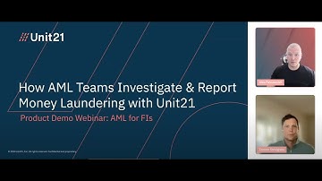 How AML Teams Detect & Report Money Laundering | Unit21