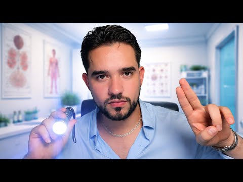 ASMR EXÁMENE DE NERVIOS CRANEALES (tacto,olfato,visión ,gusto,oído) Roleplay 
