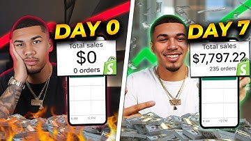 I Tried Dropshipping For 7 Days! (FROM SCRATCH)