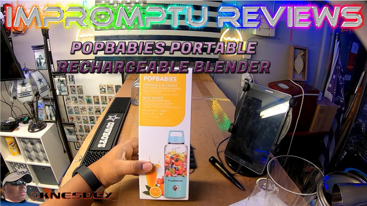 POPBABIES PORTABLE RECHARGEABLE BLENDER A GREAT BLENDJET ALTERNATIVE