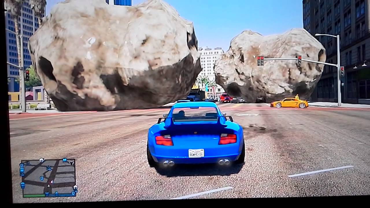 Rare occurrence meteor shower GTA 5 online no mods YouTube