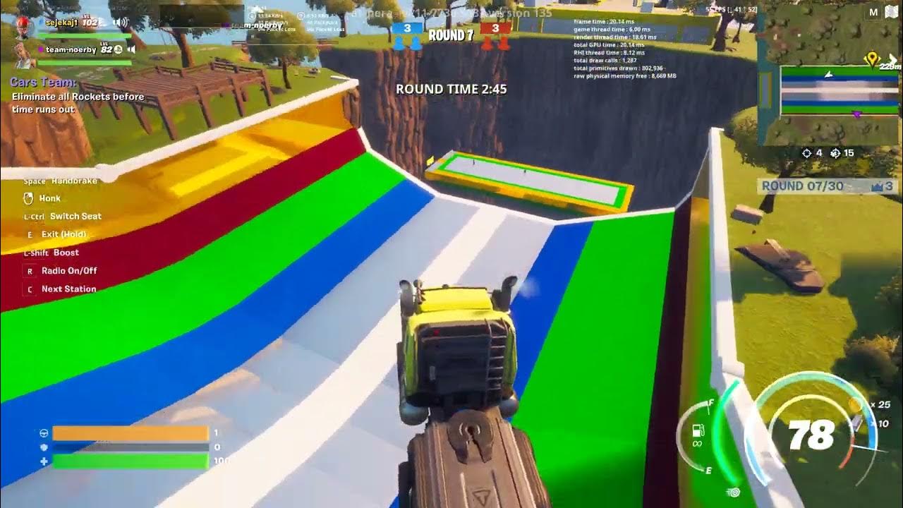 rockets vs cars fortnite YouTube