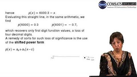 Polynomial Forms Numerical Computation in Hindi Urdu MTH375 LECTURE 16