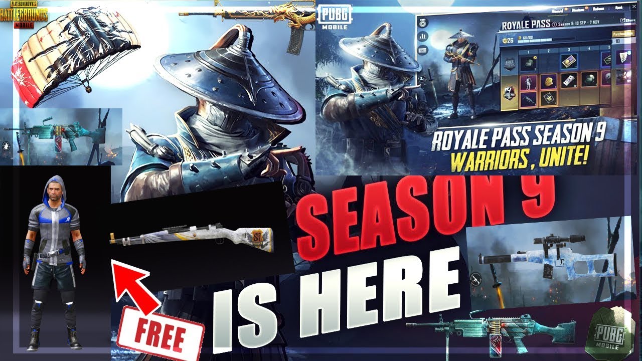 season 9 pubg mobile royale pass rewards 