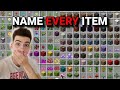 NAME EVERY ITEM - CHECKPOINT RUN