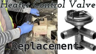 How to Remove Coolant Tank on a GMC Envoy. Replace Heater Control Valve