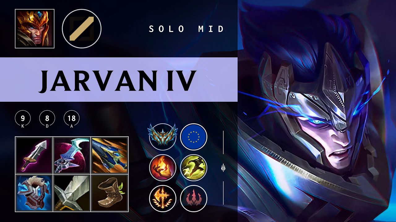 Jarvan IV Mid vs Ryze - EUW Challenger Patch 25.22