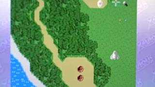 Tower and White Flag in Xevious