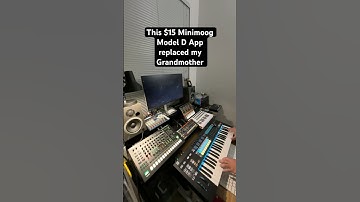 I sold my Moog Grandmother due to this $15 Minimoog Model D iPad app. #moog #minimoog #synthesizer