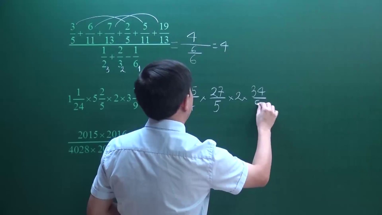Kĩ thuật tính nhanh phần 5 - Bồi dưỡng Toán 5 - Thầy... - youtube