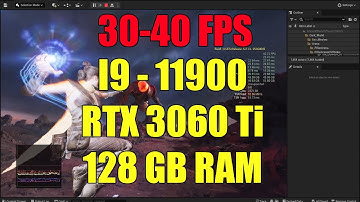 Unreal Engine 5.2 - Valley of the Ancient real time performance on I9-11900, 3060ti, 128 GB RAM